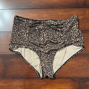 Kortni Jeane High Waist Animal Print Shorts